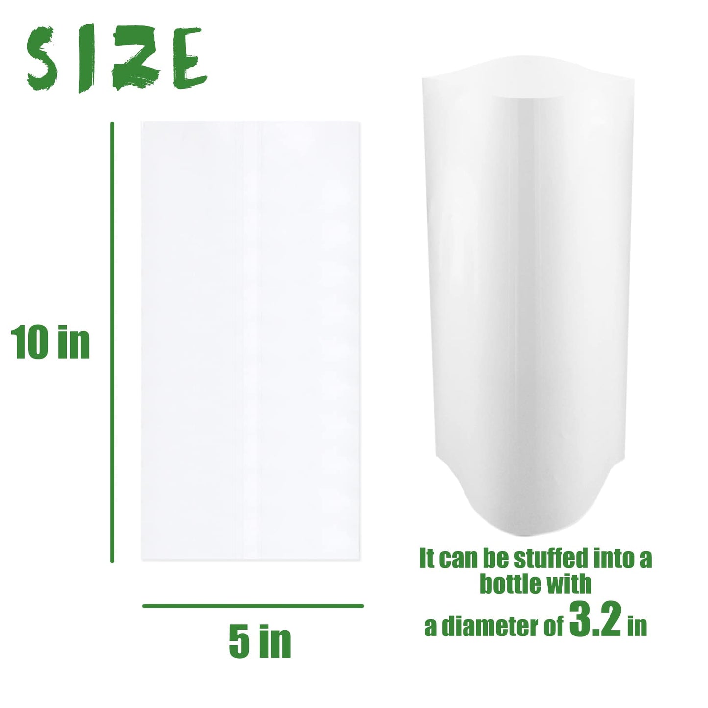 Xlong 100 PCs Shrink Wrap for Sublimation Tumblers,5X10 Inch Sublimation Shrink Wrap Sleeves,Tumbler Shrink Wrap,Sublimation Shrink Film for Making Sublimation Tumblers,Cups, Mugs,in The Oven