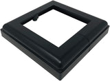 Nuvo Iron ADPBS4 Aluminum 4X4 Post Skirt Base, 1 Count (Pack of 1), Black Nuvo Iron