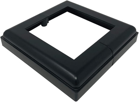 Nuvo Iron ADPBS4 Aluminum 4X4 Post Skirt Base, 1 Count (Pack of 1), Black Nuvo Iron