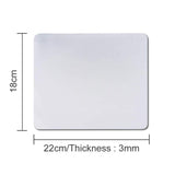 MR.R Sublimation Blanks 9.4''x7.8''x0.12'', White Square Mouse Pad 3mm Thickness for Sublimation Heat Transfer Printing (12 Pieces) MR.R