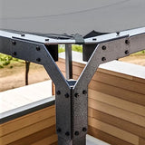 Sojag Outdoor 8' x 8' Dunwich Pergola Open Gazebo, Grey Sojag