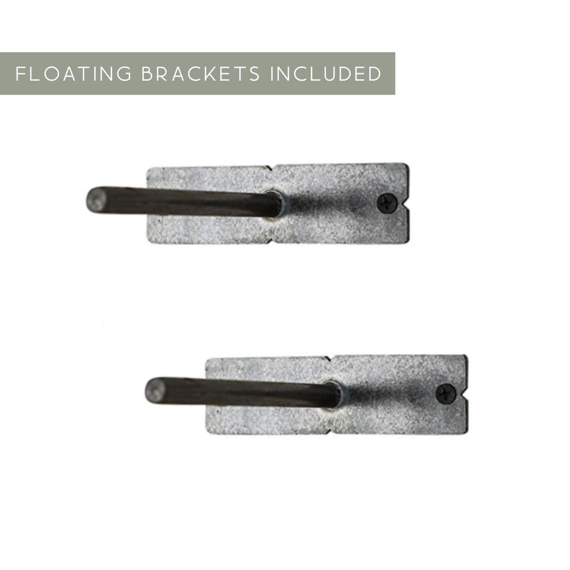 Modern Timber Craft Reclaimed Wood Fireplace Mantel Shelf | Solid Rustic American Barnwood with Floating Shelf Brackets | 2.75" Thickness | 54" L x 8" D, Unfinished Modern Timber Craft