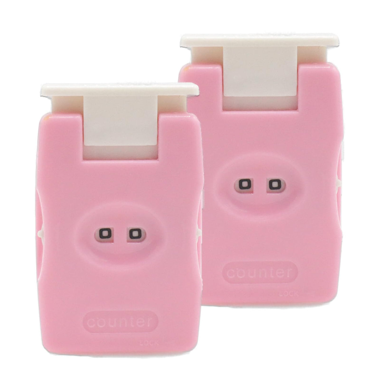 Joyangy 2-Pack Pink Knitting Counter Set, Crochet Stitch Marker, Row Tally, Manual Knit Counting Tool for Craft Yarn, Crocheting Supplies, Portable Needlework Travel Accessories Joyangy