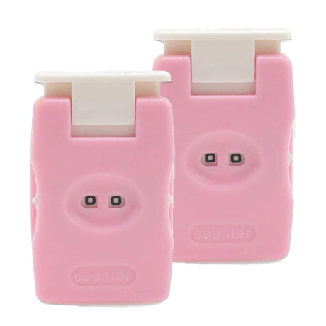 Joyangy 2-Pack Pink Knitting Counter Set, Crochet Stitch Marker, Row Tally, Manual Knit Counting Tool for Craft Yarn, Crocheting Supplies, Portable Needlework Travel Accessories Joyangy
