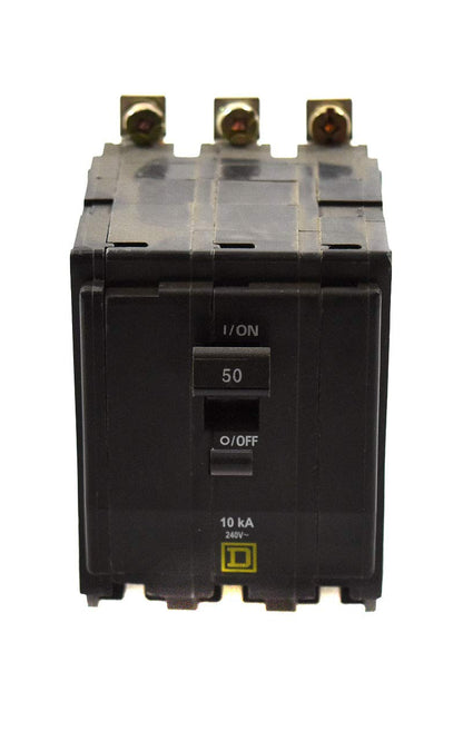 1- Square D QOB350 Bolt-On Circuit Breaker, 50 Amp,