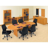 nbf signature series Contemporary Laminate Six Seat Conference Table - 6'L Mahogany nbf signature series