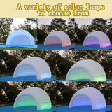 White Inflatable Igloo Dome Tent Portable Lightweight Blow-Up Gazebo Outdoor Air Cloud Tent Event Shelter for Garden Parties, Wedding Decor, Backyard Gatherings & Commercial Rental Generic