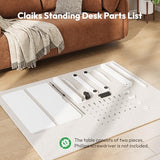 Gamork Electric Standing Desk,32x24 Inches Adjustable Height Stand up Desk, Sit Stand Home Office Desk with Splice Board, 3 Preset Heights,Equipped with Hooks,Ergonomic Computer Desk Workstation，White Gamork