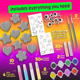 Heart, Flower & Star-Shaped Rocks - Glow in The Dark Rock Painting Kit for Kids - Arts & Crafts for Kids Ages 6-12 – Unique Girl Gift Kits Art Toys Birthday Gifts for 6 7 8 9 10 11 12 Year Old Girls THE SCHOLAR ANT