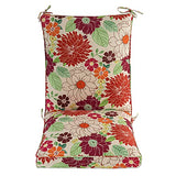 Makimoo Set of 4 Outdoor Dining Chair Cushions, Comfort Patio Seating Cushions, 44 x21x4.5 inch, Single Welt and Zipper, Blooming Fiesta Makimoo