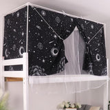 Dorm Bottom Bunk Bed Curtains Privacy Curtains 350g Dustproof Breathable Single Bed Blackout Curtains Panels Privacy Underbed Loft Bed Canopy Tent Curtain Shading Drapes for Dorm College Home 2 panels YMMMY ROSE