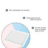 2pcs 7x5 inch Resin Tray Molds, Rectangle Silicone Molds, Flat Concrete Molds Resin Epoxy Silicone Board Molds for Resin Epoxy DIY SXYYDSG