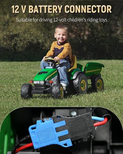 Vibit Power Wheel Adapter for Dewalt 20 V Lithium Battery, Peg-Perego Dewalt Battery Adapter with Original Wire Harness Connector, DC Power Adapter Conversion for Peg-Perego Children's Riding Toys Vibit