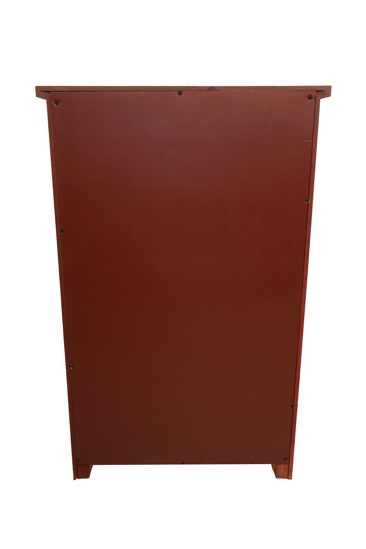 DutchCrafters 34" Solid Pine Wood Soft Close Tilt Out Trash Can Recycle Bin with Drawer, 9 Gallon/36 Quart - Amish Made in USA (Cranberry Red) DutchCrafters