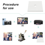 PLIGREAT 3 Pcs Sublimation Blank Graduation Cap Topper, Blank White Graduation Grad Cap Topper, Grad Cap Decorations Graduation Accessories, Printable with Inkjet or Printers PLIGREAT