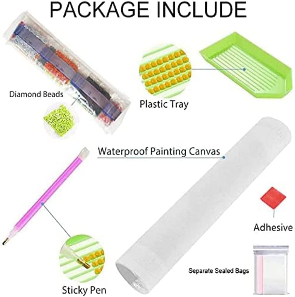 Piegricdiat Diamond Painting Kits, Funny Cat Dog Diamond Art Kits for Adults Cross Stitch Full Drill Shiny Diamond Embroidery Pictures Arts Craft for Home Wall Decor Gift 12X16in/30x40cm (Dog Quotes) Piegricdiat