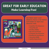 Mudpuppy Forest Night & Day - Tri Fold Magnetic Puzzles Featuring Two 20 Piece Forest Themed Artwork Mudpuppy