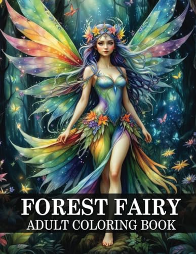 Fairy coloring book for adults: Fantasy adult coloring pages with magical fairies to have fun, relaxation and relieve stress WoodArtSupply
