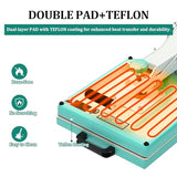 Heat Press, 15x15 Inch T-Shirts Heat Press Machine, Digital Sublimation Printer, High Pressure Heat Transfer Machine with 2-Layer Insulation Cotton for T-Shirts Pillows Bags, White ChicCoutured