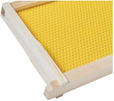 BeeCastle 40-Pack Beehive Bee Frames Waxed Foundation with Complete Unassembled Commercial Frames, 6-1/4-Inch (Yellow) BeeCastle