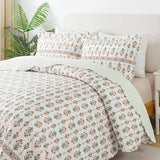 HoneiLife Quilt Sets King Size - Floral Bedspreads for King Bed, 3-Piece Wildflower Coverlets, Botanical Bed Cover King Quilt Bedding Set All Season Quilts-Sweet Grass HoneiLife