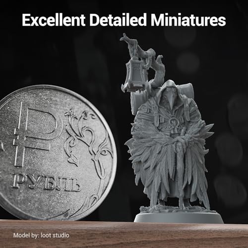 UNIFORMATION HD Water Washable Resin Easy to Clean Fast UV Curing 3D Printer Resin Photopolymer Low Viscosity Rapid 3D Resin Liquid with High Precision Suit for SLA/LCD/DLP Printing HD Dark Grey 1KG Uniformation