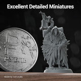 UNIFORMATION HD Water Washable Resin Easy to Clean Fast UV Curing 3D Printer Resin Photopolymer Low Viscosity Rapid 3D Resin Liquid with High Precision Suit for SLA/LCD/DLP Printing HD Dark Grey 1KG Uniformation