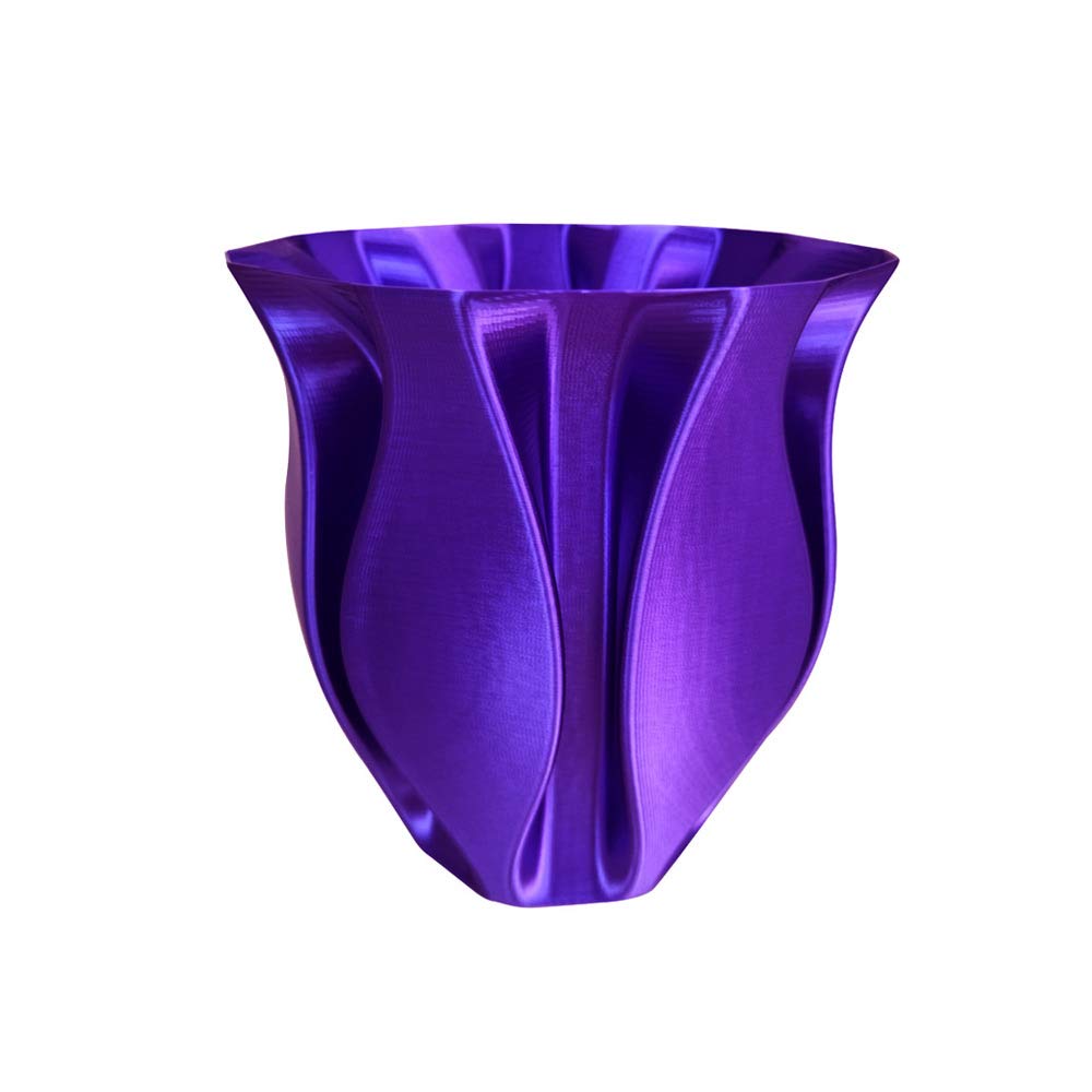 Silk Purple PLA 1.75mm 3D Printer Filament 1KG (2.2 LBS) Silky Shiny Purple 3D Printing Material Metallic Dark Violet Purple Color HZST3D SHENGTIAN