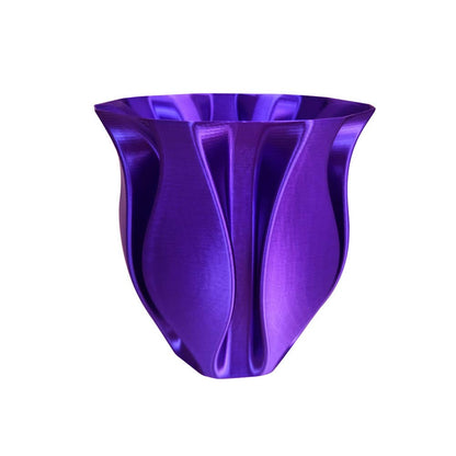 Silk Purple PLA 1.75mm 3D Printer Filament 1KG (2.2 LBS) Silky Shiny Purple 3D Printing Material Metallic Dark Violet Purple Color HZST3D - WoodArtSupply