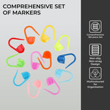 H&S 150pcs Crochet Stitch Marker Knitting Crochet Locking Stitch Markers Clips H&S