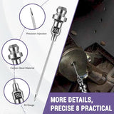 Grease Gun Accessory Kit,includes Grease Needle Dispenser, 2pcs Grease Needle Nozzles, 90 Degree Grease Coupler Adapter with Sleeves, Grease Gun Coupler, 12 Inch Grease-Gun-Hose, Zerk Fitting Cleaner GATTLELIC