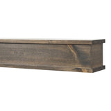 Modern Ember Cody 48 Inch Floating Wood Fireplace Mantel Shelf | Unfinished - Wooden Shelf with Symmetrical Top & Bottom Molding Modern Ember