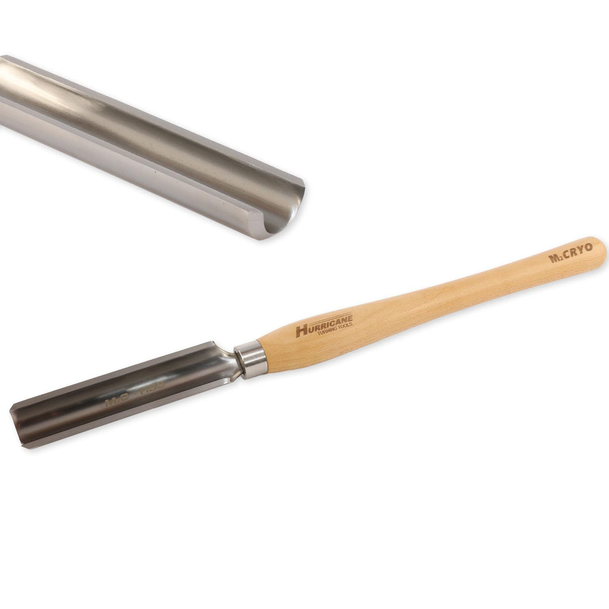Hurricane Turning Tools, CryoCut Series, HTT-509, M2 Cryo 1 1/4" Spindle Roughing Gouge for Woodturning Hurricane Turning Tools
