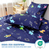 MICORAL Kids Twin Sheet Set Dinosaur, 3 Pieces Sheets for Boys & Girls, Soft Printed Microfiber Bed Sheets, Deep Pocket Cozy Toddler Bedding Set MICORAL