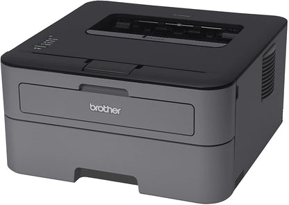 Brother L-2300D Series Compact Monochrome Laser Printer I Auto 2-Sided Printing I Up to 26 Pages/min I 250-sheet/tray I 2400 x 600 dpi I 27ppm + Printer Cable