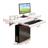 WZHONG Versatile Wall-Mounted Floating Desk – Elegant Space-Saving Solution for Home and Office WZHONG