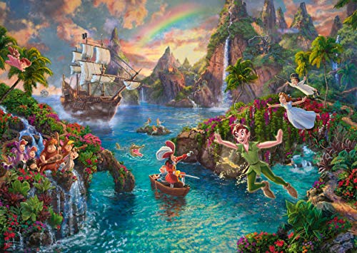 Schmidt 59635 Thomas Kinkade: Disney-Peter Pan Jigsaw Puzzle (1000-Piece) Schmidt