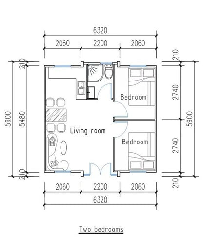 Expandable prefabricated Home Mobile, Prefab House for Hotel, Booth, Office, Guard House, Workshop - Efficient and Versatile Living Solution (20FT*40FT) - WoodArtSupply