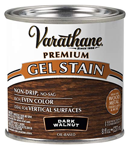 Varathane 349560 Premium Gel Stain, Half Pint, Dark Walnut Varathane