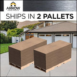 Arrow Carports Galvanized Steel Carport, with 2-Sided Enclosure, Compact Car Metal Carport Kit, 20' x 29' x 9', Charcoal ShelterLogic