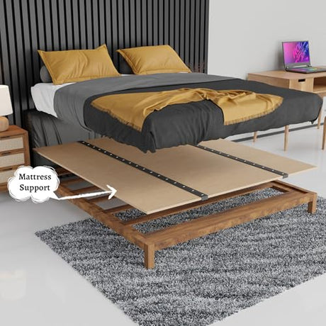 Treaton, Folding Bunkie Board – Low-Profile 79″ x 58″ Mattress Support Platform for Daybeds, Bunk Beds, Futons & Metal/Wood Frames – Prevents Sagging, Easy to Install & Store Treaton