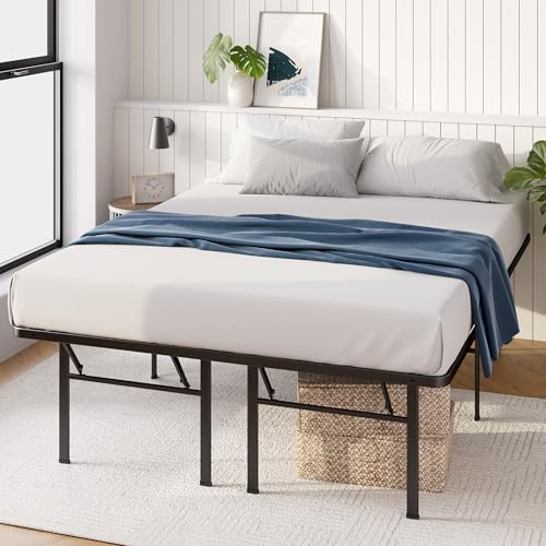 Zinus Premium SmartBase 4 Extra Inches high for Under-bed Storage/Mattress Foundation/Platform Bed Frame/Box Spring Replacement/Quiet Noise-Free, Queen, Black (OLB-SB13-18Q) Zinus
