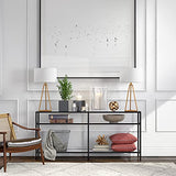 Henn&Hart 64" Wide Rectangular Console Table in Blackened Bronze, Entryway Table, Accent Table for Living Room, Hallway Henn&Hart