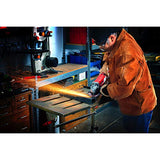 Powerbuilt 5 in.10 Amp Variable Speed Angle Grinder Constant RPM - 240079, Red Powerbuilt