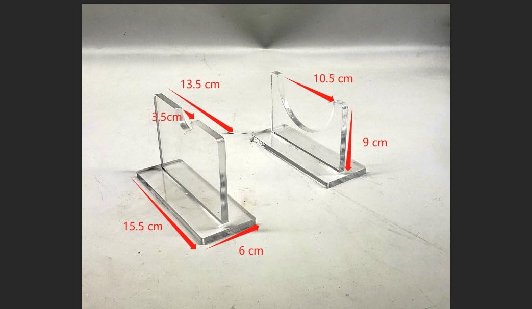 b21design Wine Bottle Holder Floating Acrylic Stand Rack/Holder Counter Top Display Case Riser (1.5 Liter Bottle) b21design