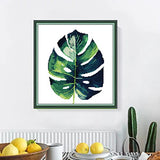 Svarog Stamped Cross Stitch Kits Beginners Full Range of Embroidery Patterns Starter Kits for Adult or Kids DIY Cross Stitches Needlepoint Kits 14CT-Green Plant（4） 12.2x12.6 inch