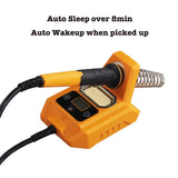 Cordless Soldering Station, Portable Soldering Iron Station intended for Dewalt 20V Max Battery, LCD Display, 6x Soldering Iron Tips, Rapid Heating Up (Battery Not Included) VQP