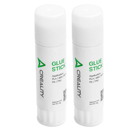 Creality 3D Printer Glue Stick Warping Reducing 3D Printer Glue Stick for Hot Bed 3D Printer Bed Adhesive PVP Solid 3D Print Glue Stick for PLA/ABS/PETG/PC/PA/TPU (Pack of 2) Creality