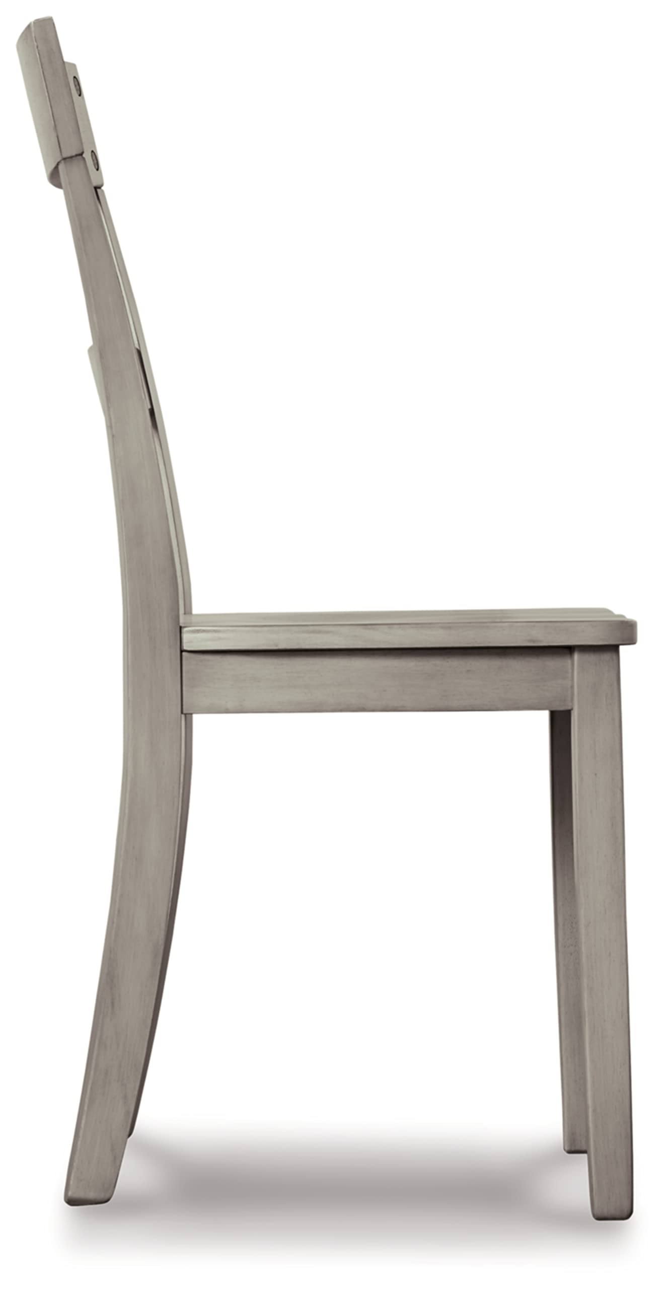 Signature Design by Ashley Loratti Modern Farmhouse 18" Weathered Wood Dining Chair, 2 Count, Gray - WoodArtSupply