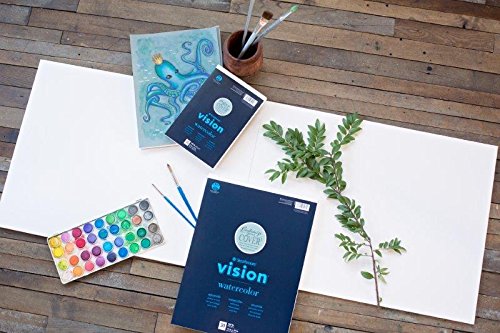 Strathmore Vision Cold Press Watercolor Pad 6"X9"-140lb, 30 Sheets -62640560 Strathmore